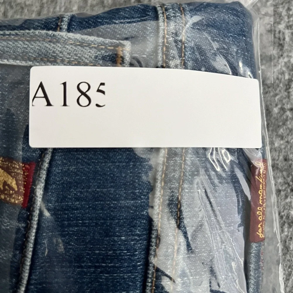 7 For All Mankind Jeans Men 32x33 Blue Adrien Series 7 Med Wash Denim Straight